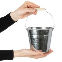 Prodotto Secchio Ø14cm H12cm 6 pezzi. Zinco, lucido