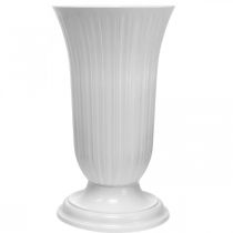 Prodotto Vaso Lilia in plastica bianca Ø28cm H48cm