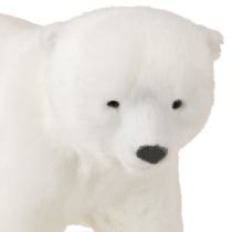 Prodotto Figure decorative di orso polare in piedi e seduto bianco 16/20 cm 3 pezzi