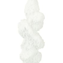Prodotto Decorazione a forma di ghiacciolo, decorazione per albero di Natale innevato, 14 cm, 4 pezzi