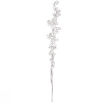 Prodotto Gancio decorativo per ghiaccioli con decorazione invernale trasparente 25 cm 3 pezzi