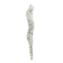 Ghiaccioli da sospendere bianco 25 cm