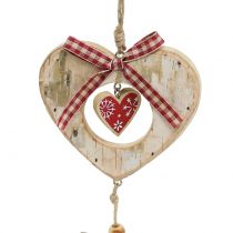 Prodotto Addobbi natalizie Alce / cuore da sospendere Betulla 23 cm 2pzs