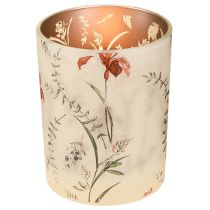 Prodotto Elegante portacandele con motivo floreale per un design armonioso della stanza, 12,5 cm, 2 pezzi