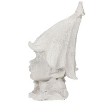 Prodotto Statuetta decorativa a forma di testa di gnomo per eleganti accenti da giardino e soggiorno, grigia, 30 cm
