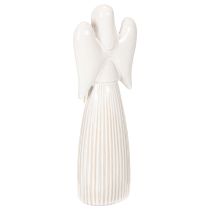 Prodotto Statuetta di angelo con decorazione a cuore, color bianco crema, 23 cm