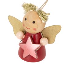 Prodotto Ciondolo decorativo a forma di angelo con stella, 5 cm, 9 pezzi