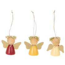 Prodotto Ciondolo decorativo a forma di angelo con stella, 5 cm, 9 pezzi