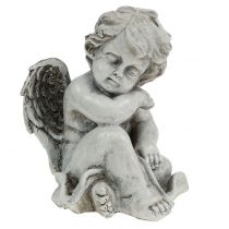 Prodotto Figura commemorativa angelo addormentato grigio 16 cm 2 pz