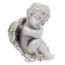 Prodotto Angelo seduto grigio 11 cm 4 pz