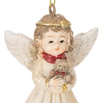 Prodotto Angeli decorativi per albero di Natale, stile vintage, 10 cm, 3 pezzi