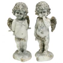 Cupido angelo decorativo con cuore 25 cm 2 pezzi