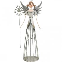 Prodotto Figurina di angelo in metallo, lanterna natalizia H31.5cm
