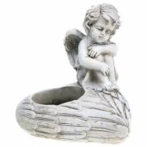Portacandele decorazione tomba angelo 10cm 2pz