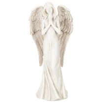 Prodotto Statuetta di angelo in piedi in preghiera, decorativa, 36 cm