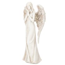 Prodotto Statuetta di angelo in piedi in preghiera, decorativa, 36 cm