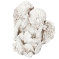 Prodotto Decorazione angelo per bambini, coppia di angeli con scultura a forma di cuore, 24 cm