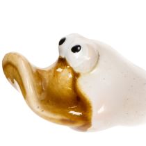 Prodotto Statuetta decorativa in ceramica a forma di anatra, perfetta per attirare l'attenzione in soggiorno, 13 cm, 2 pezzi