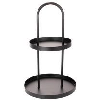 Prodotto Vassoio decorativo rotondo a due livelli in metallo, 58 cm