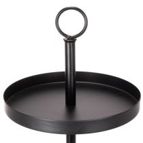 Prodotto Alzata rotonda in metallo a tre livelli per decorazioni da tavola a più piani, 61 cm