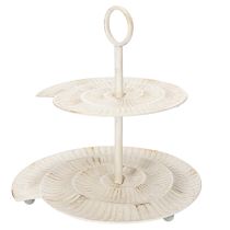 Prodotto Alzata da portata vintage a più livelli per una decorazione elegante in soggiorno o sul davanzale della finestra, 39 cm
