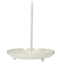Prodotto Ciotola decorativa in metallo con manico per un design moderno del soggiorno e per la decorazione della tavola 31 cm