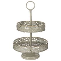 Prodotto Vassoio da portata decorativo a più livelli con manico, motivo a stella, 49 cm