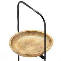 Prodotto A più livelli in legno naturale metallo nero a 3 livelli Ø19 cm H60 cm