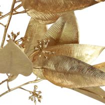 Prodotto Ramo di eucalipto artificiale lancetta eucalipto oro L95 cm