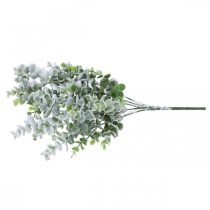 Prodotto Ramo di eucalipto artificiale innevato ramo decorativo eucalipto Natale 48 cm