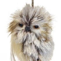 Prodotto Decorazione gufo figure di gufo piccole, decorazione animali della foresta 11 cm bianco-marrone 2 pezzi