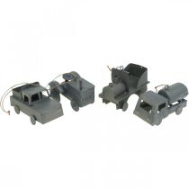 Prodotto Auto decorative vintage in metallo da appendere, misure assortite, 9-10 cm, 4 pezzi