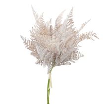 Bouquet di fiori artificiali Felce artificiale bianca 72 cm marrone 3 pezzi