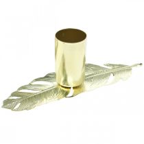 Candeliere a molla, decoro in metallo, portacandele, decoro Avvento dorato Ø2.2cm L13cm 4 pezzi