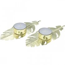 Candeliere a molla, decoro in metallo, portacandele, decoro Avvento dorato Ø2.2cm L13cm 4 pezzi