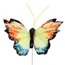 Farfalla piuma 9cm sort.12St
