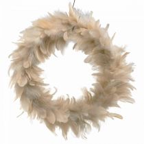 Ghirlanda di piume decorative rosa Ø25cm Ghirlanda di piume
