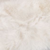 Prodotto Nastro decorativo bianco soffice, rotolo in pelliccia sintetica, 10x140 cm, 3 pezzi