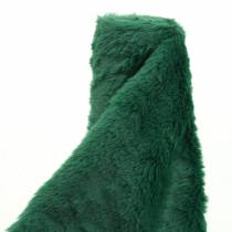 Nastro decorativo in pelliccia verde scuro 20 cm x 200 cm