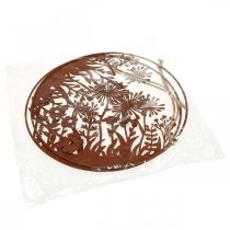 Prodotto Decorazione primaverile per finestra, decorazione da appendere, anello floreale in metallo Ø30cm, set da 2