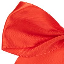 Prodotto Fiocco decorativo rosso, già annodato, ideale per lavori creativi e confezioni regalo, 11 cm, 25 pezzi