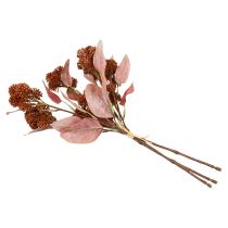 Prodotto Fiori artificiali di gallina grassa rossa Sedum Stonecrop 41 cm 3 pezzi