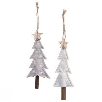 Prodotto Decorazioni natalizie in feltro per l'albero di Natale, beige/crema, 17 cm, set da 6, decorazioni natalizie