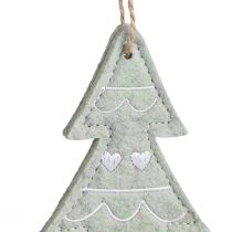 Prodotto Decorazioni per albero di Natale in feltro verde H20cm 4 pezzi