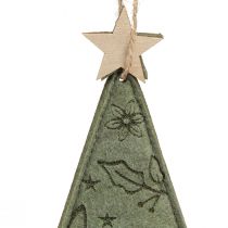 Prodotto Alberi di Natale in feltro da appendere Decorazioni per alberi di Natale verde 18 cm 8 pz