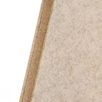Prodotto Decorazione per albero di Natale in feltro abete beige H80cm