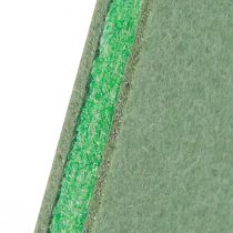 Prodotto Decorazione per albero di Natale in feltro verde abete H80cm