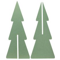 Prodotto Decorazione per albero di Natale in feltro verde abete H80cm