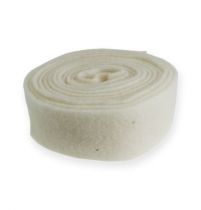 Prodotto Nastro in feltro bianco 7,5 cm, 5 m