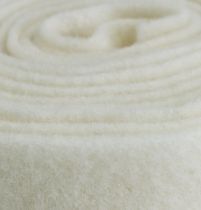 Nastro in feltro bianco 7,5cm, 5m